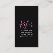 Beauty Esthetiek Salon QR Code Afspraak Aanbevelingskaartje (Voorkant)