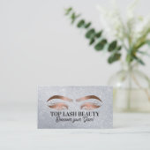 Beauty Eye Lashes | Glitter Sparkle achtergrond Visitekaartje (Staand voorkant)