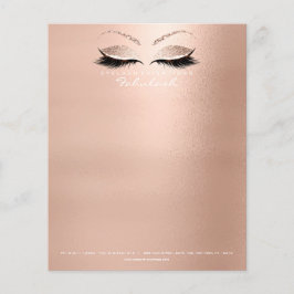 Beauty Eyes Lashes Makeup Stylist Blush Pink Flyer