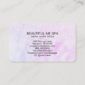 ** BEAUTY Fancy script Ombre Glitter Visitekaartje (Achterkant)