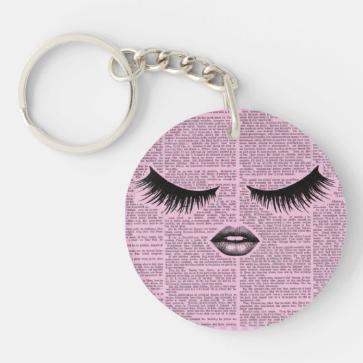 Beauty Fashion Art Acrylic Keychain (Voorkant)