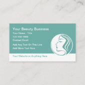Beauty Fashion Makeup Business Cards Visitekaartje (Voorkant)