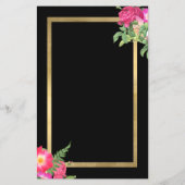 Beauty Florals Hair Stylist Black Flyer (Achterkant)