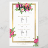 Beauty Florals Hair Stylist White Flyer (Voorkant)