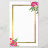 Beauty Florals Hair Stylist White Flyer (Achterkant)