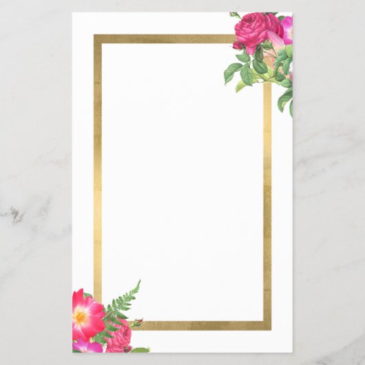 Beauty Florals Hair Stylist White Flyer (Achterkant)