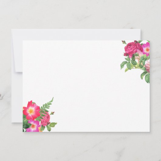 Beauty Florals Lash Extensions White Gift Kaart (Achterkant)