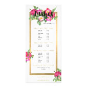 Beauty Florals Lash Extensions Wit Reclamekaart (Voorkant)