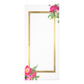 Beauty Florals Lash Extensions Wit Reclamekaart (Achterkant)