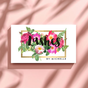 Beauty Florals Lash Extensions Wit Visitekaartje