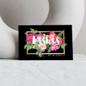 Beauty Florals Lash Extensions Zwart Visitekaartje