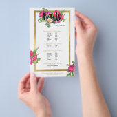 Beauty Florals Nagelsalon Wit Flyer (Hand)