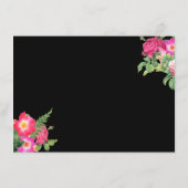 Beauty Florals Nail Salon Black Gift Certificate (Achterkant)