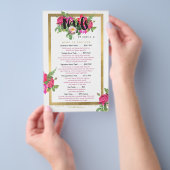 Beauty Florals Nail Salon Price List Service Menu (Hand)