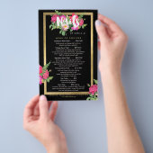 Beauty Florals Nail Salon Price List Service Menu (Hand)