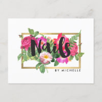 Beauty Florals Nail Salon White