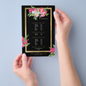 Beauty Florals Visagist Zwart Flyer (Hand)