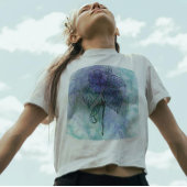 Beauty Flower Achtergrond Waterverf  T-shirt