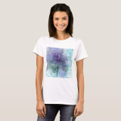 Beauty Flower Achtergrond Waterverf T-shirt (Voorkant volledig)