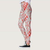Beauty Flower Line Art Typografieontwerp Leggings (Links)