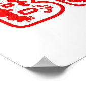 Beauty Flower Line Art Typografieontwerp Poster (Hoek)