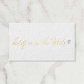 Beauty Folie Gift Label (Voorkant (horizontaal))