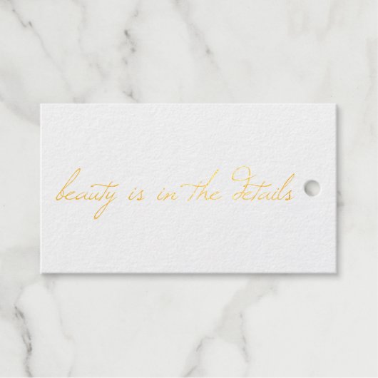 Beauty Folie Gift Label (Voorkant (horizontaal))