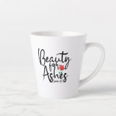 "Beauty for Ashes" - Kleine Latte Mok 12 oz. (Rechts)