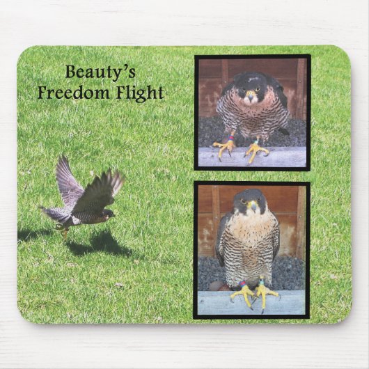 Beauty Freedom Flight Mousepad Muismat (Voorkant)