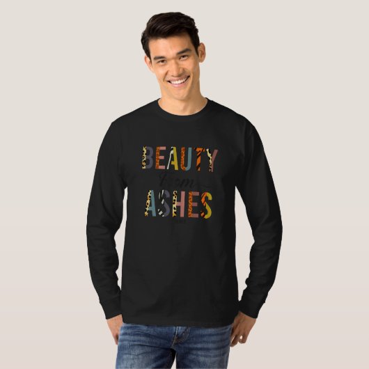 Beauty from Ashes Christian leopard Isaiah women R T-shirt (Voorkant volledig)