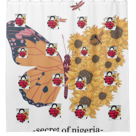 BEAUTY FULL HART & BUTTERFLY DESIGN DOUCHEGORDIJN (Voorkant)