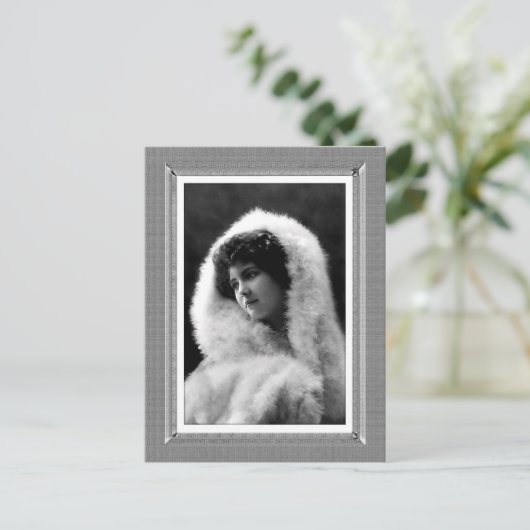  Beauty - Gentle Beauty - in zwart-wit Briefkaart (Staand voorkant)