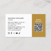 Beauty Girl Gouden Bronzen Regenpatroon Spray Tann Visitekaartje (Achterkant)