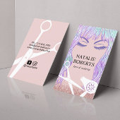 Beauty Girl Hair & Makeup Artist Modern Salon Visitekaartje