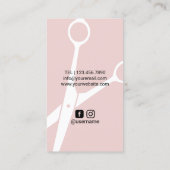 Beauty Girl Hair & Makeup Artist Modern Salon Visitekaartje (Achterkant)