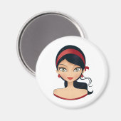 Beauty Girl Magneet (Voorkant / Achterkant)