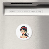 Beauty Girl Magneet (Insitu (Vaatwasser))