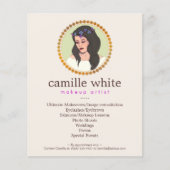 Beauty Girl, Makeup Artist en Hair Sylist Pink Flyer (Voorkant)