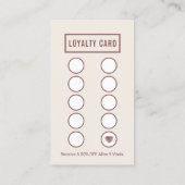 Beauty Girl Makeup Artist & Hair Salon Loyalty (Achterkant)