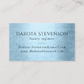 Beauty Glam Professional | Glitzy Robin Egg Blue Visitekaartje (Achterkant)