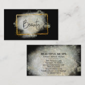 *~* BEAUTY Glitter Gold Fream Silver Glow Visitekaartje (Voorkant / Achterkant)