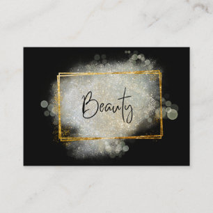 *~* BEAUTY - Glitter Gold Lijst Silver Glow Visitekaartje