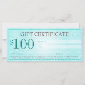 Beauty Goddess Gift Certificate (Achterkant)