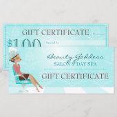 Beauty Goddess Gift Certificate (Voorkant / Achterkant)