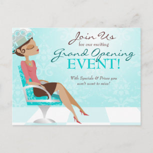Beauty Goddess Salon Grand Opening Uitnodiging Briefkaart