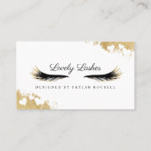 Beauty Gold Dusted Mascara Eye Lashes Luxurious Afsprakenkaartje (Achterkant)
