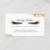 Beauty Gold Dusted Mascara Eye Lashes Luxurious Klantenkaartje (Achterkant)