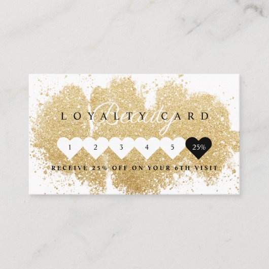 Beauty Gold Dusted Mascara Eye Lashes Luxurious Klantenkaartje (Voorkant)