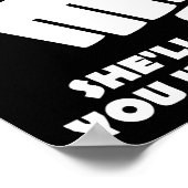 Beauty Grace Punch Funny Poster blk (Hoek)