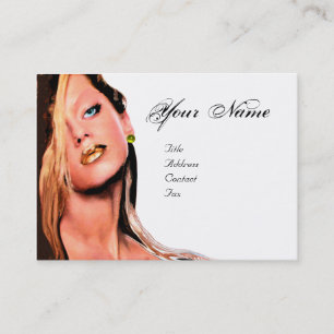 BEAUTY, HAAR, MAKE KUNSTMAAR KUNST, Monogram zwart Visitekaartje